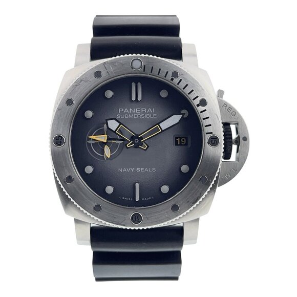 Panerai Submersible Navy Seals PAM01323 PAM1323 44mm Grey Dial Full Set - Picture 1 of 9